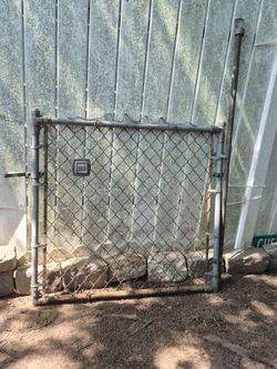 $20 Galvanized Gate (used for keeping the dogs on- & -off the patio deck)