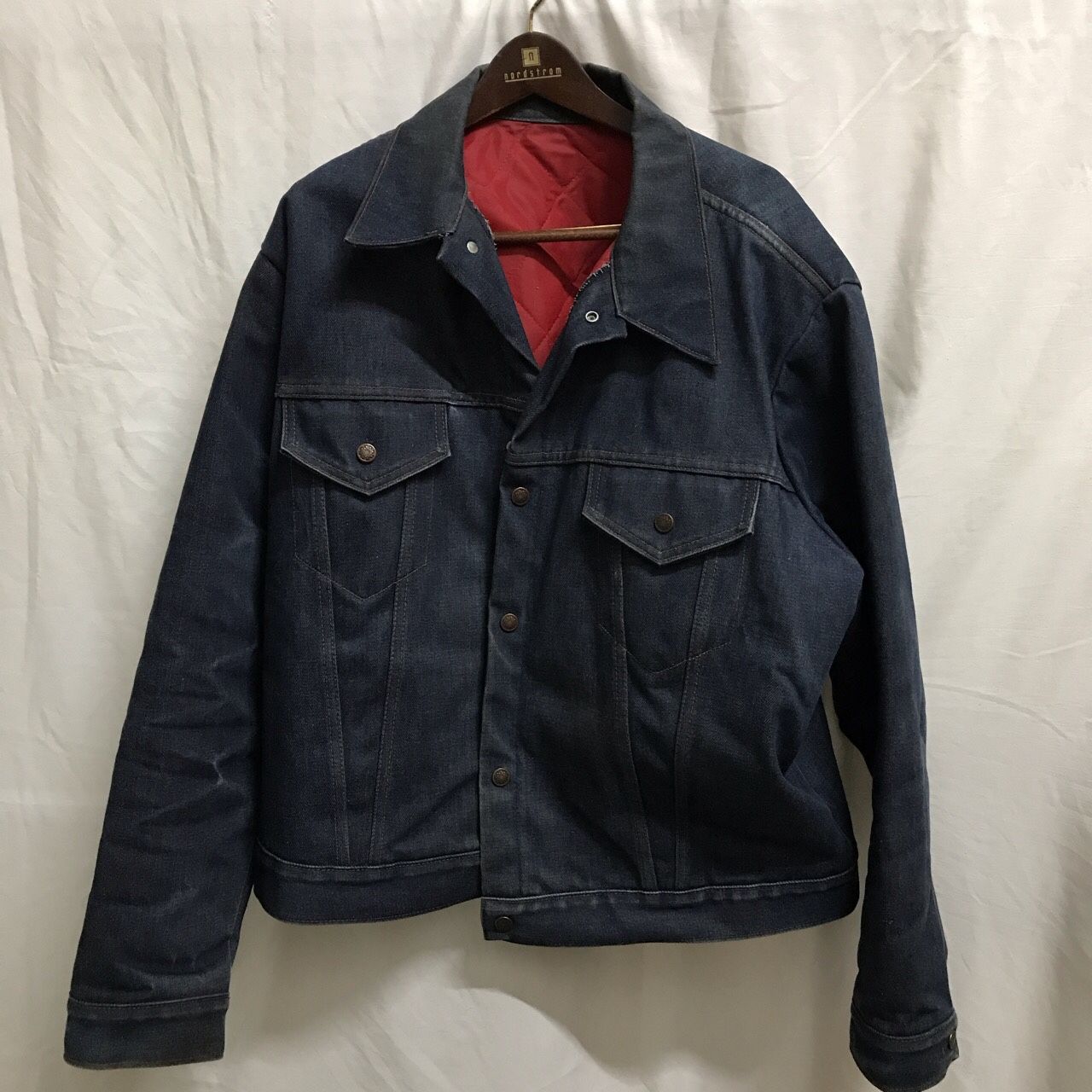 Vintage Denim Jean Trucker Jacket Men’s Size Large Made in USA