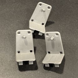Lot of 3 GI Joe Tomahawk Helicopter Replacement Part Cabin Chair Gray Vintage 1986