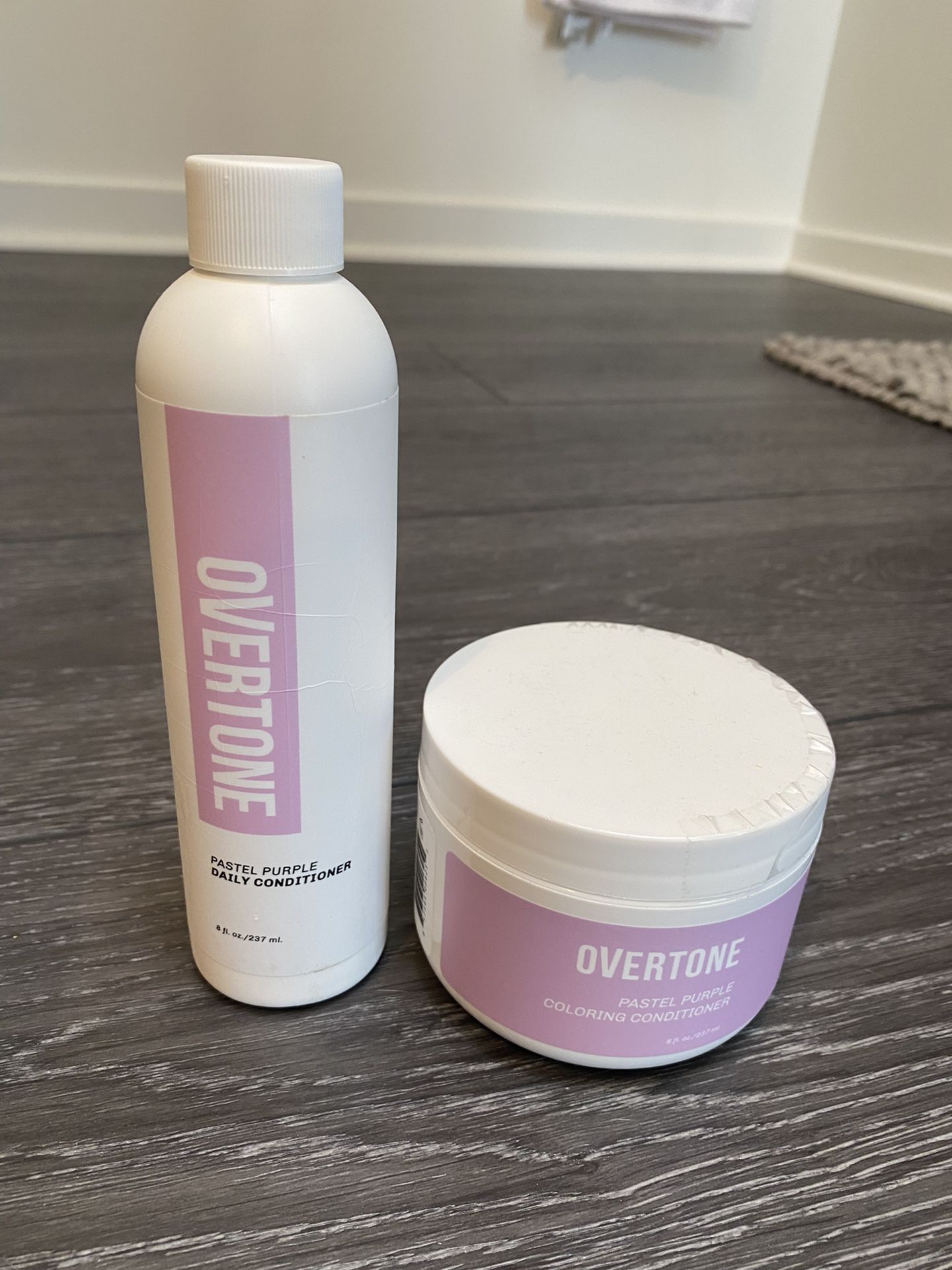 Overtone Pastel Purple Coloring Conditioner And Daily Conditioner 
