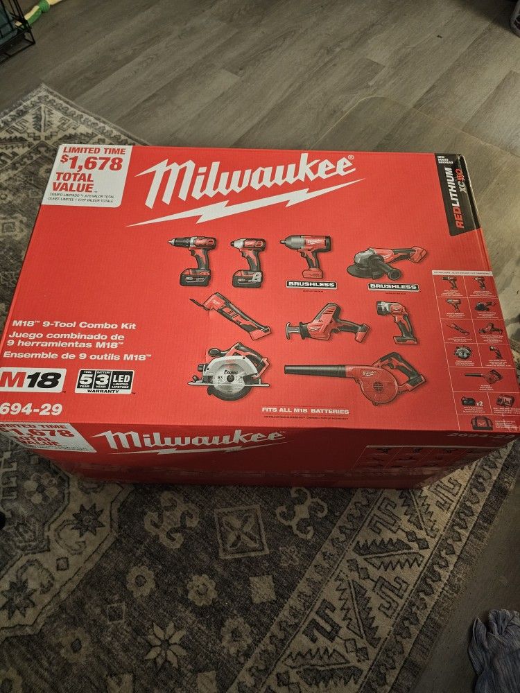 Milwaukee M18 9-Tool Combo Kit