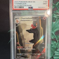 Charmeleon Illustration Rare Pokemon Mew 151 169/165 PSA 9