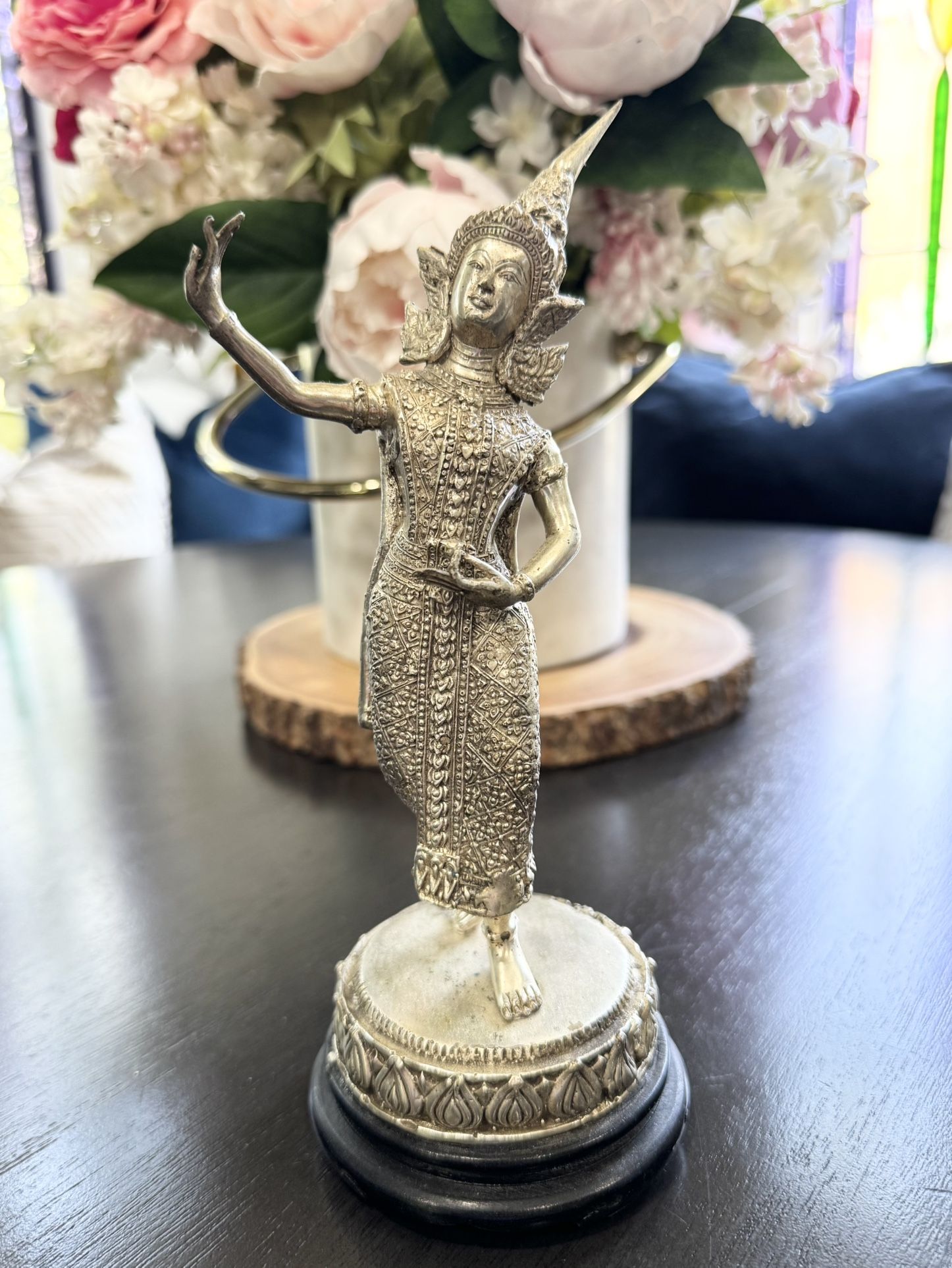 Antique Silver Thai Dancing Figure