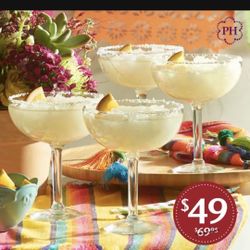 Copas Para Margarita De Princess House Set De 4