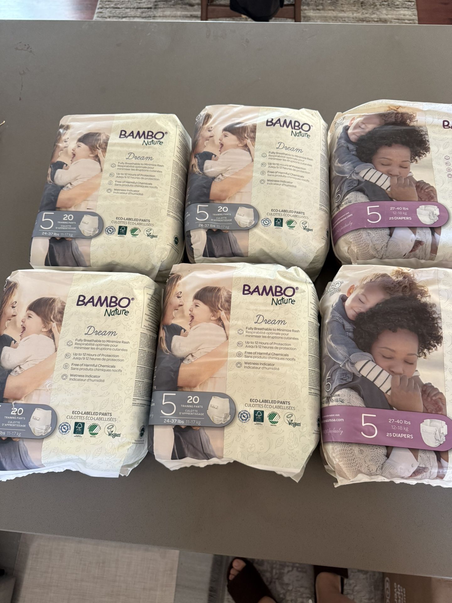 Bamboo Diapers And Training Pants Size 5
