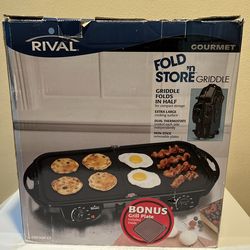 Rival Fold n Store Griddle