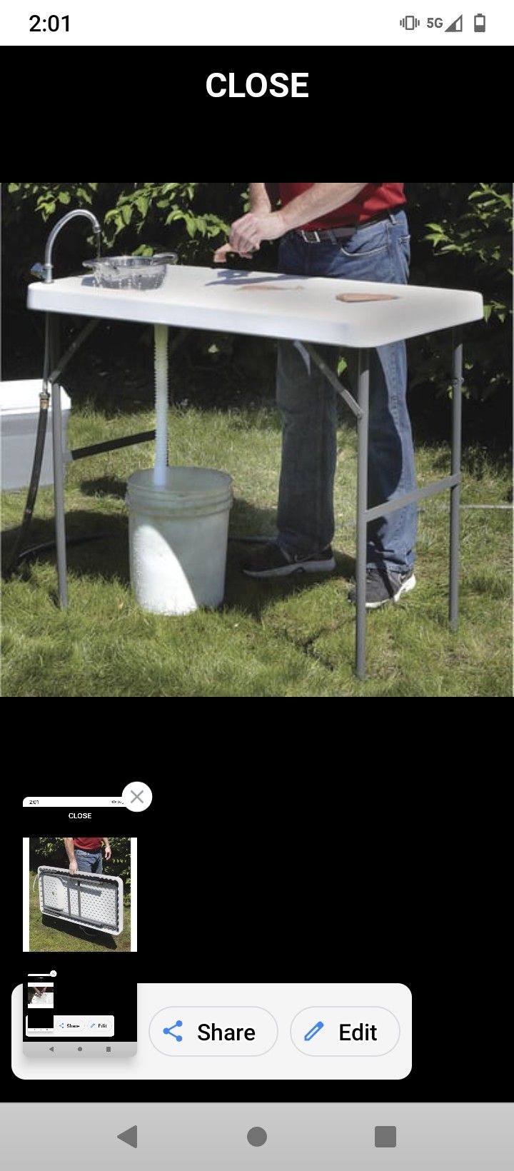 Portable Fishing Table