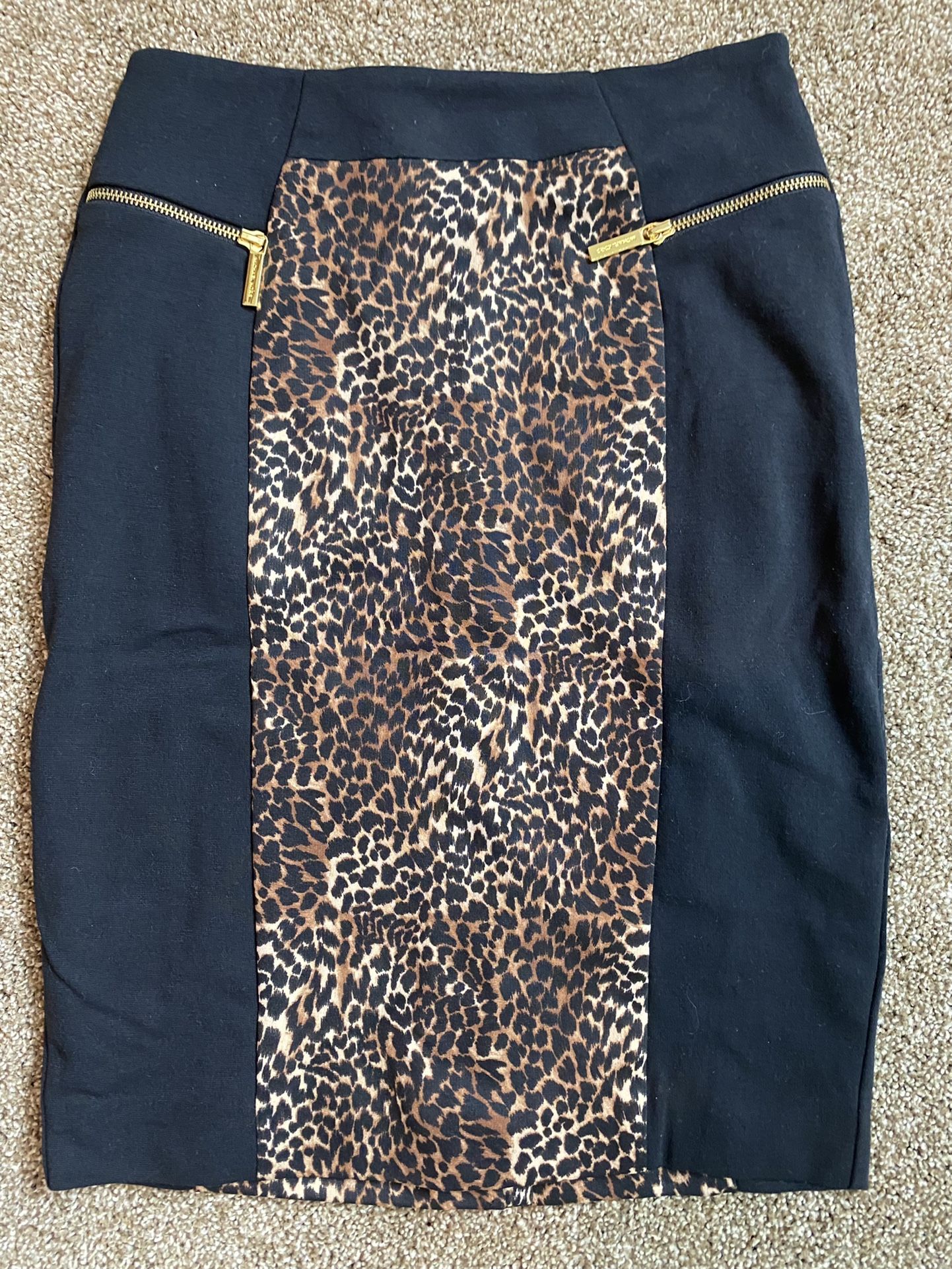 Michael Kors Leopard Pencil Skirt SZ 4