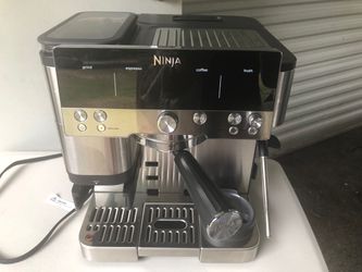 Ninja - Luxe Café Premier Series 3-in-1 Espresso, Coffee, and Cold Brew Machine with Grinder and Scale, and Hands-Free Frother - Stainless Steel Model