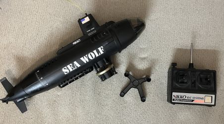 Vintage Nikko Sea Wolf R/C Submarine