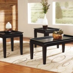 Delormy Table (Set of 3) - Almost Black