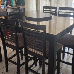 9 Piece High Table Dining Set 