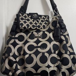 Coach purse and wallet