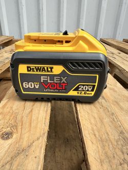 DEWALT FLEXVOLT 20V/60V MAX Lithium-lon 12.0Ah Battery NEW $200
