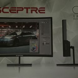 Computer Monitor 24 Inch Curved Speakers