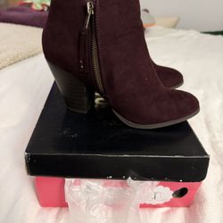 Burgundy Booties