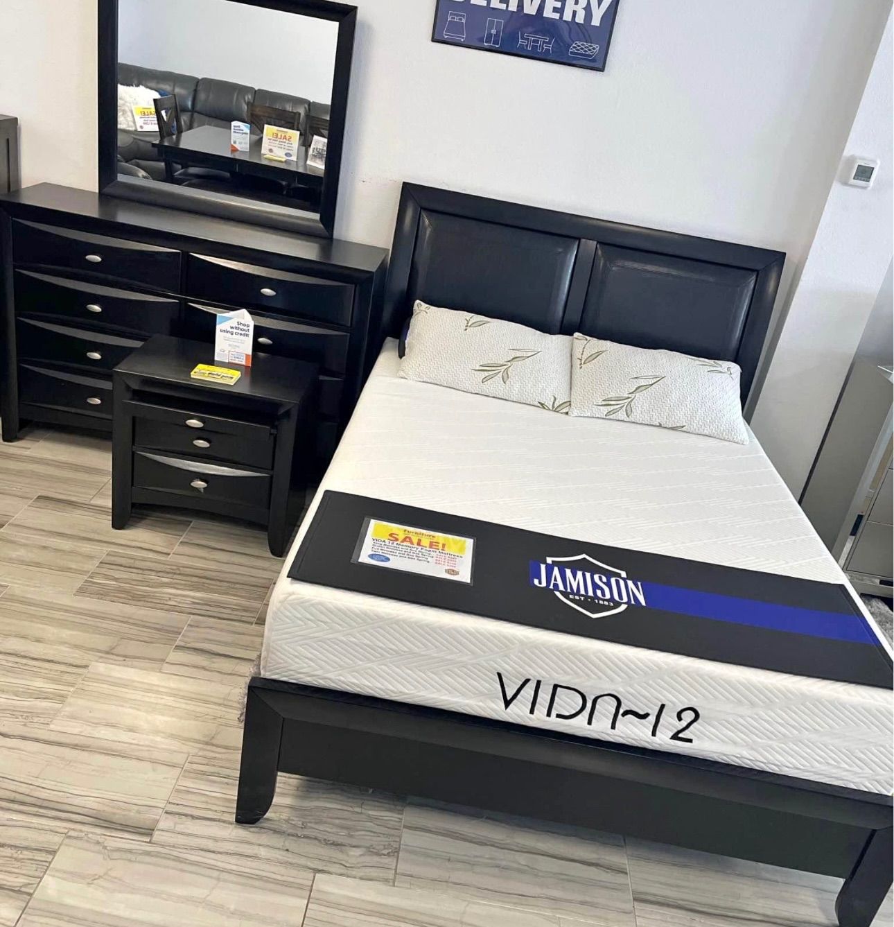 Emily black bedroom starting $699