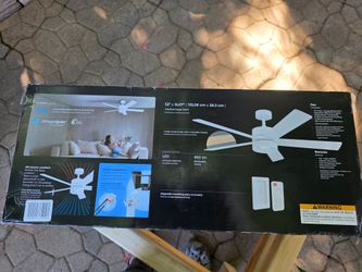 52" WhisperQuiet DC Motor Ceiling Fan with Remote