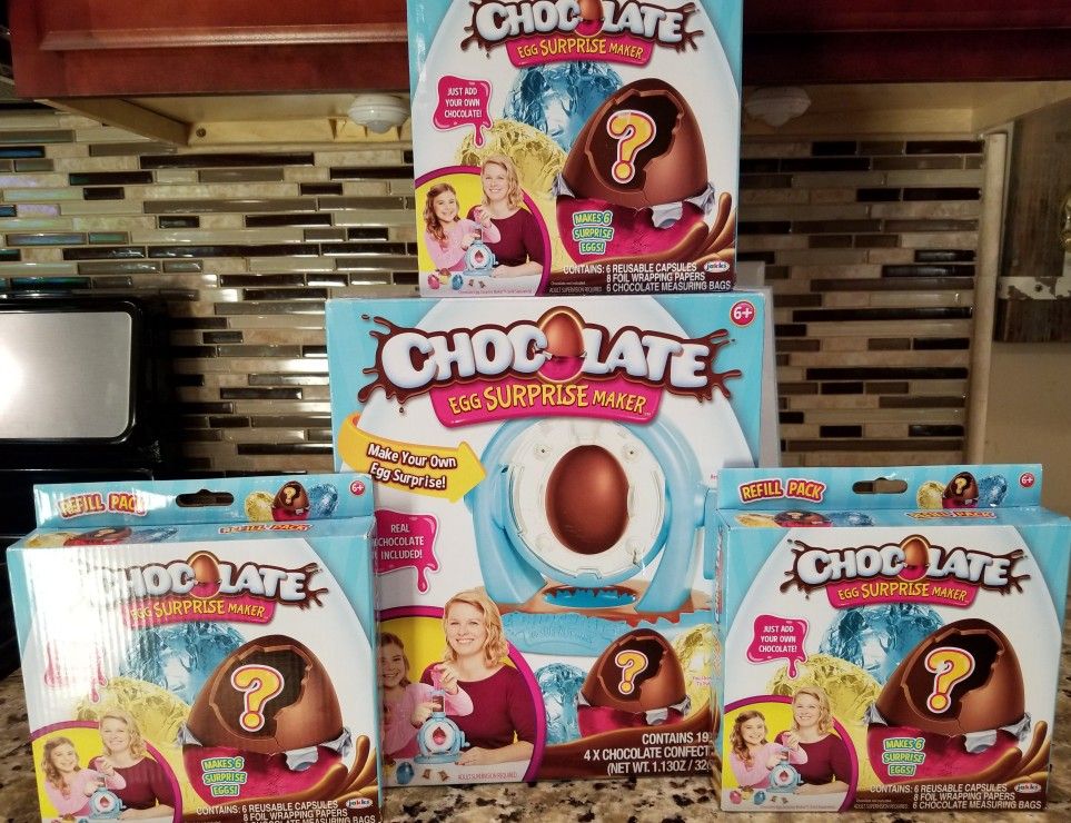 Chocolate Egg Surprise maker/ 3 refills
