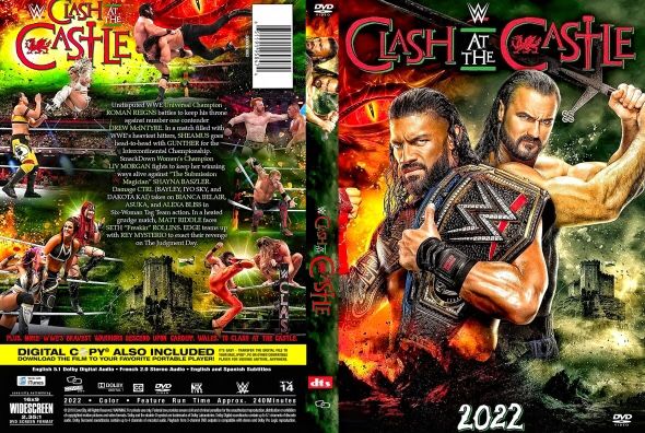 Wwe Clash At The Castle 2022 With Kickoff W/dvd Case