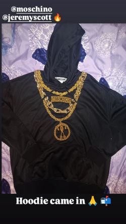 MOSCHINO MILANO H&M CHAIN HOODIE COLLAB