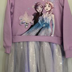 DISNEY JUNIOR FROZEN SEQUINS DRESS.