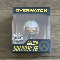Overwatch Golden Soldier 76 Blizzard Exclusive Cute But Deadly Figure 2017 New