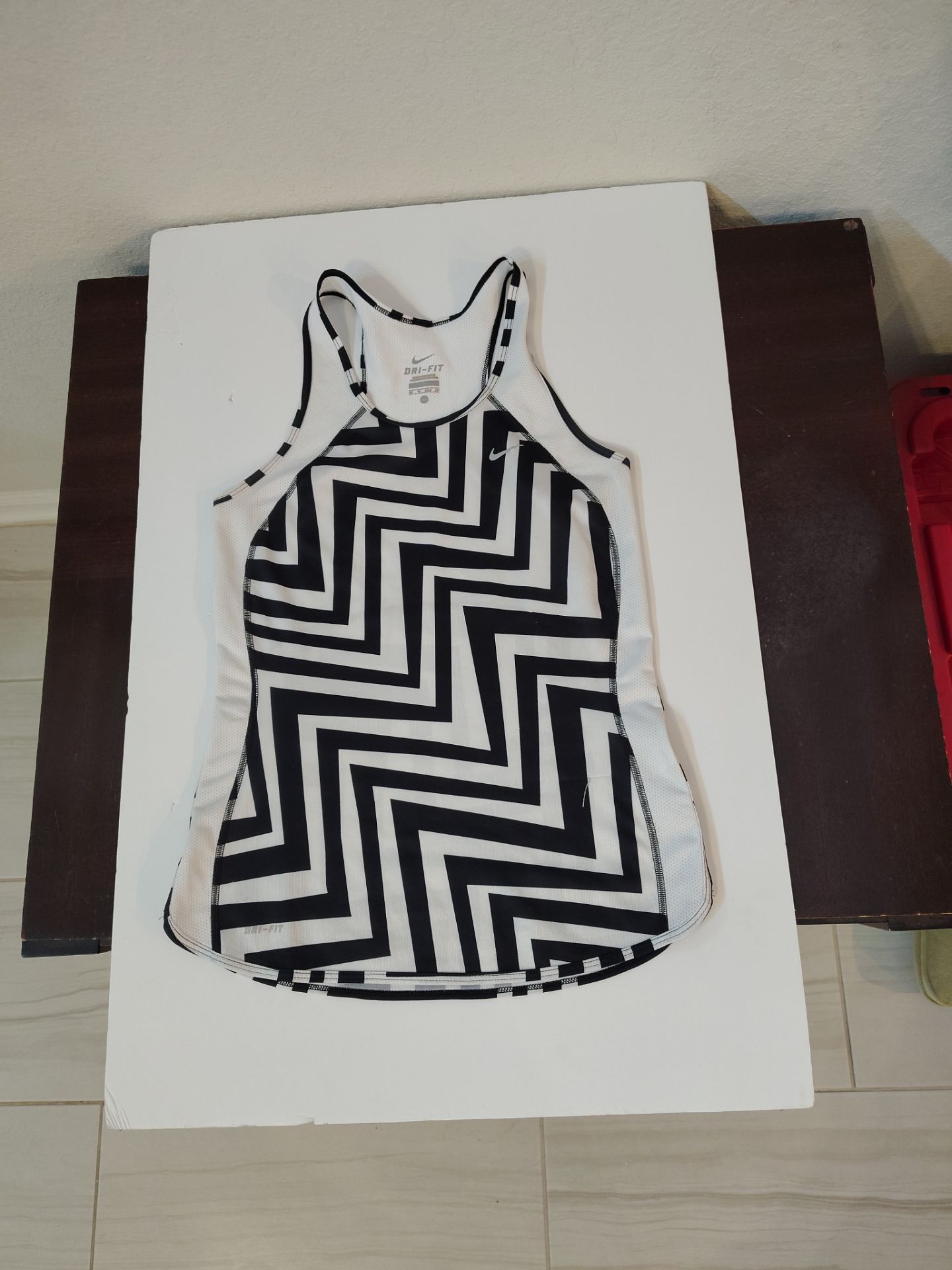 Nike, Dri-fit, top tank, black and white, women, size XS