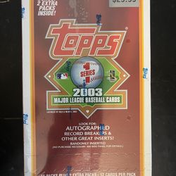 2003 Topps Series 1 MLB Baseball Blaster Box