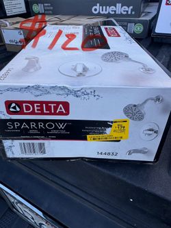 Delta | Shop the Collection Sparrow Chrome 1-handle Multi-function 6-in Round Bathtub and shower Faucet