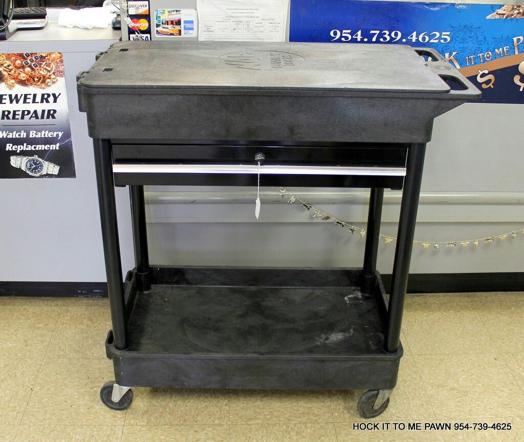 Mac Tools Composite Utility Cart With Lid & Drawer