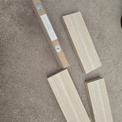 4 Light Wood Shelves