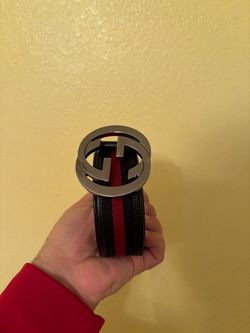 Gucci Interlocking G Belt Black Red Stripe $300 or Best Offer