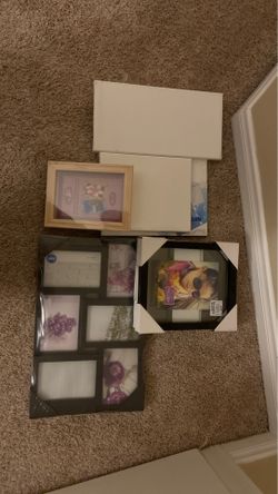 Picture frames and canvas