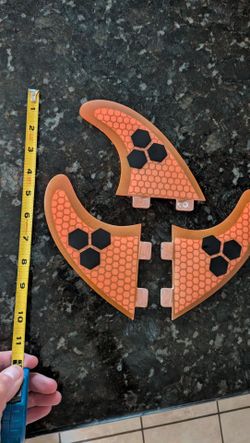 Surfboard surf fins thruster FCS