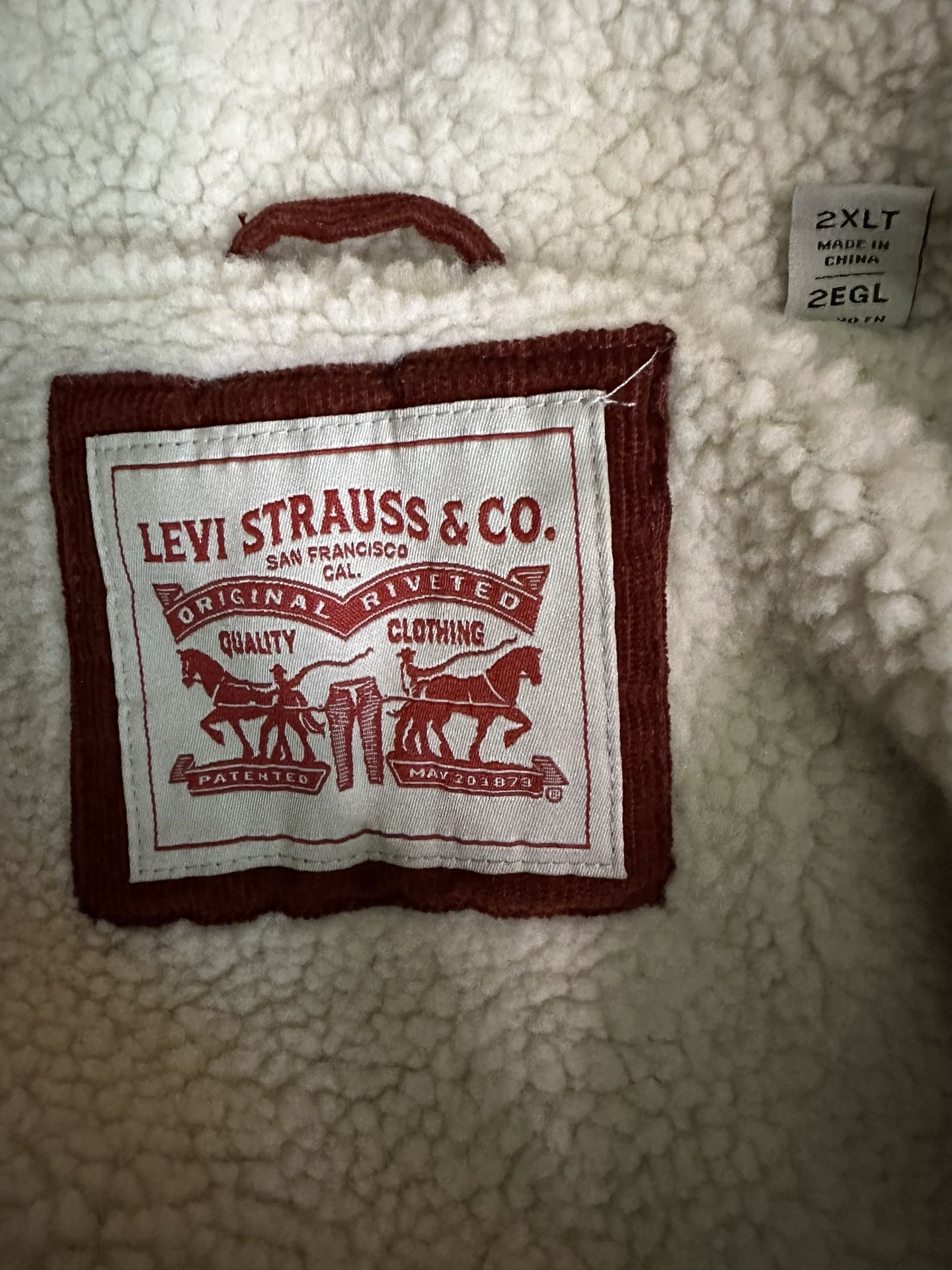 Levi’s Men’s Corduroy Sherpa Lined 2XLT Jacket/coat