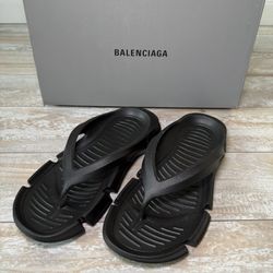 Balenciaga Black Mold thong sandals
