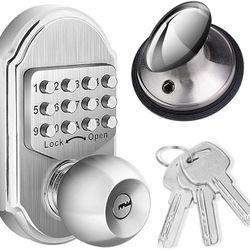 Keyless Entry Door Lock Deadbolt Keypad Sabbath Lock Stainless Steel 100% Mechanical Pass Code/Key No Risk of Low Power