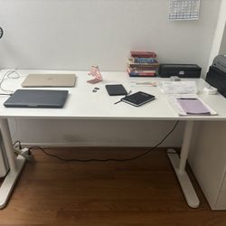 large adjustable height desk