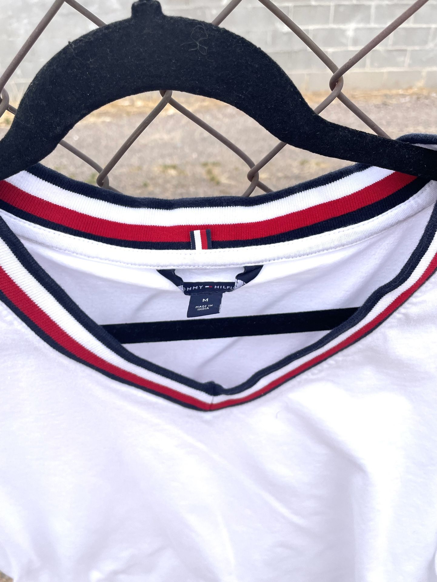 Tommy Hilfiger Women’s Shirt With V Neck Logo