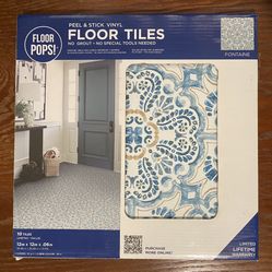 10x Peel & Stick Vinyl Floor Tiles 