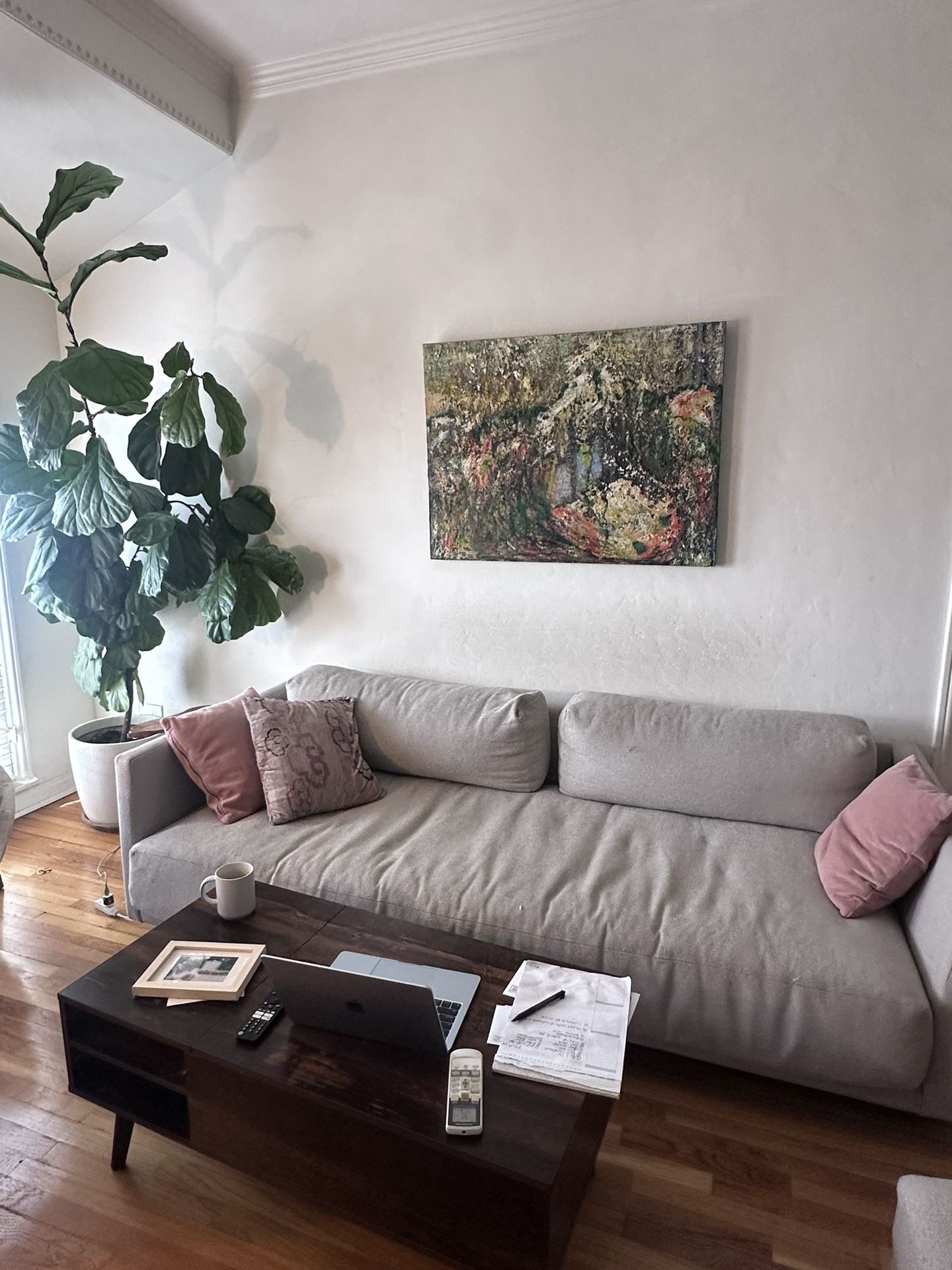 Mid century Modern Couch Set Neutral 