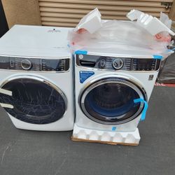 GE Profile Front Load Washer Gas Dryer 