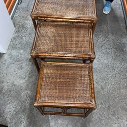 Bamboo Coffee Table Set