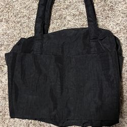 small carry on black baggu bag