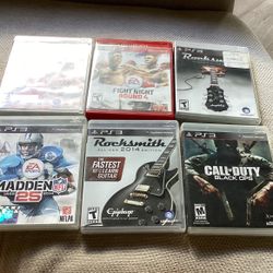 Six Ps3 Games