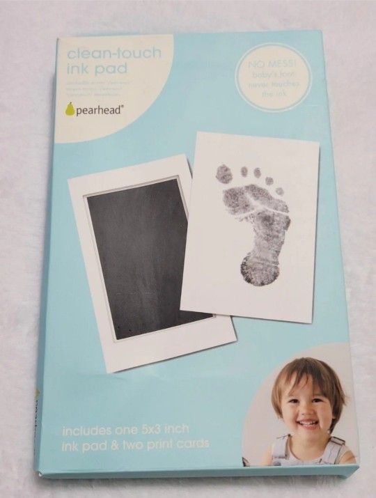 Baby Handprint or Footprint Clean-Touch Ink Pad Kit, Baby Print 3x5 M/L