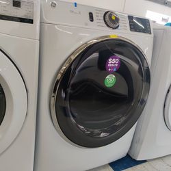 New GE
7.8 cu.ft. Smart Front Load Electric Dryer in White with Steam and Sanitize