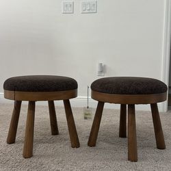 Round ottoman stool (set 2)