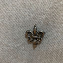 Vintage Unique Silver Fleur-de-lis Pin